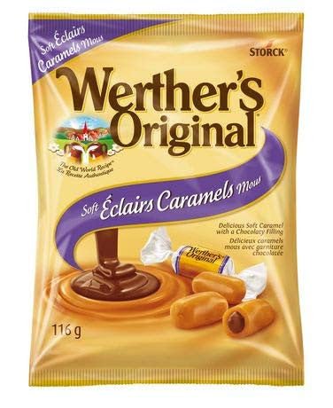 Werther's Original Soft Eclairs Caramel Candies, 116g/4.1oz, 4 Pack - Sal Sale inc