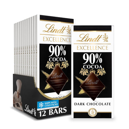 Lindt Dark Chocolate Bar, Dark Chocolate Candy. Multiple Flavors