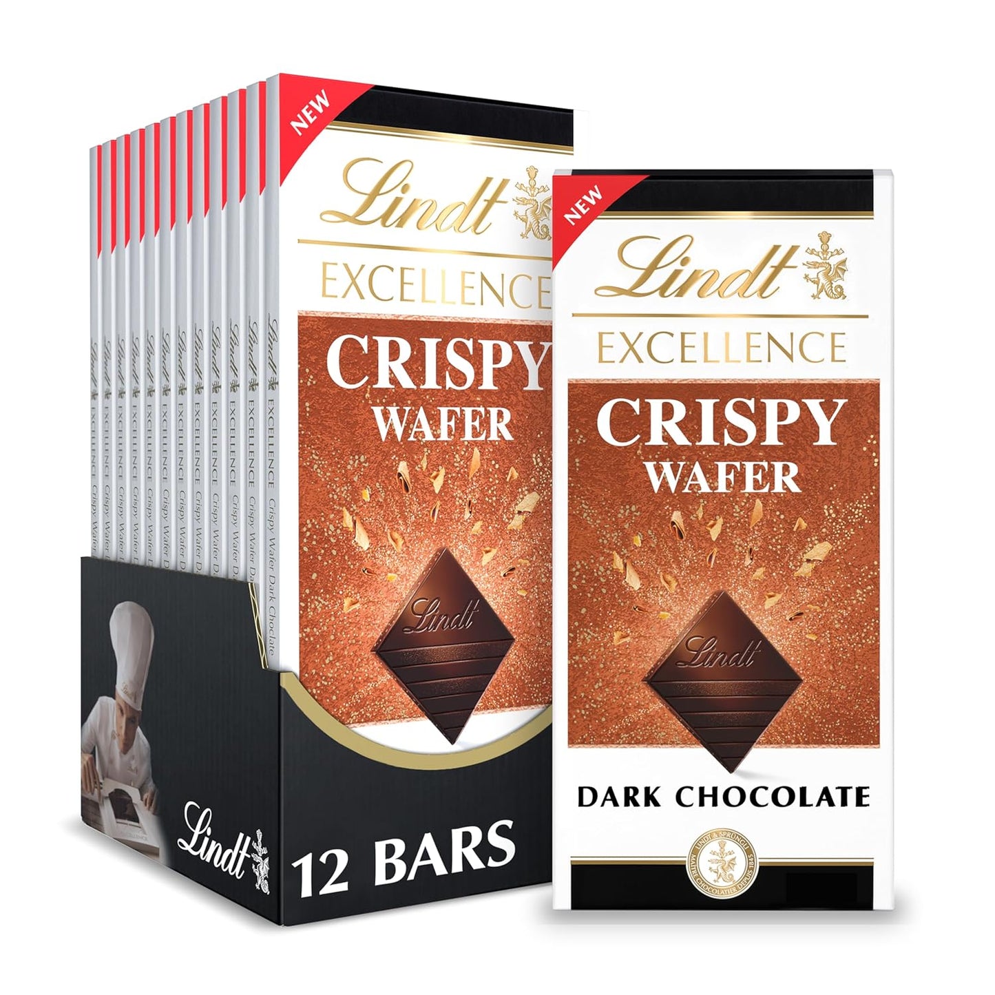 Lindt Dark Chocolate Bar, Dark Chocolate Candy. Multiple Flavors