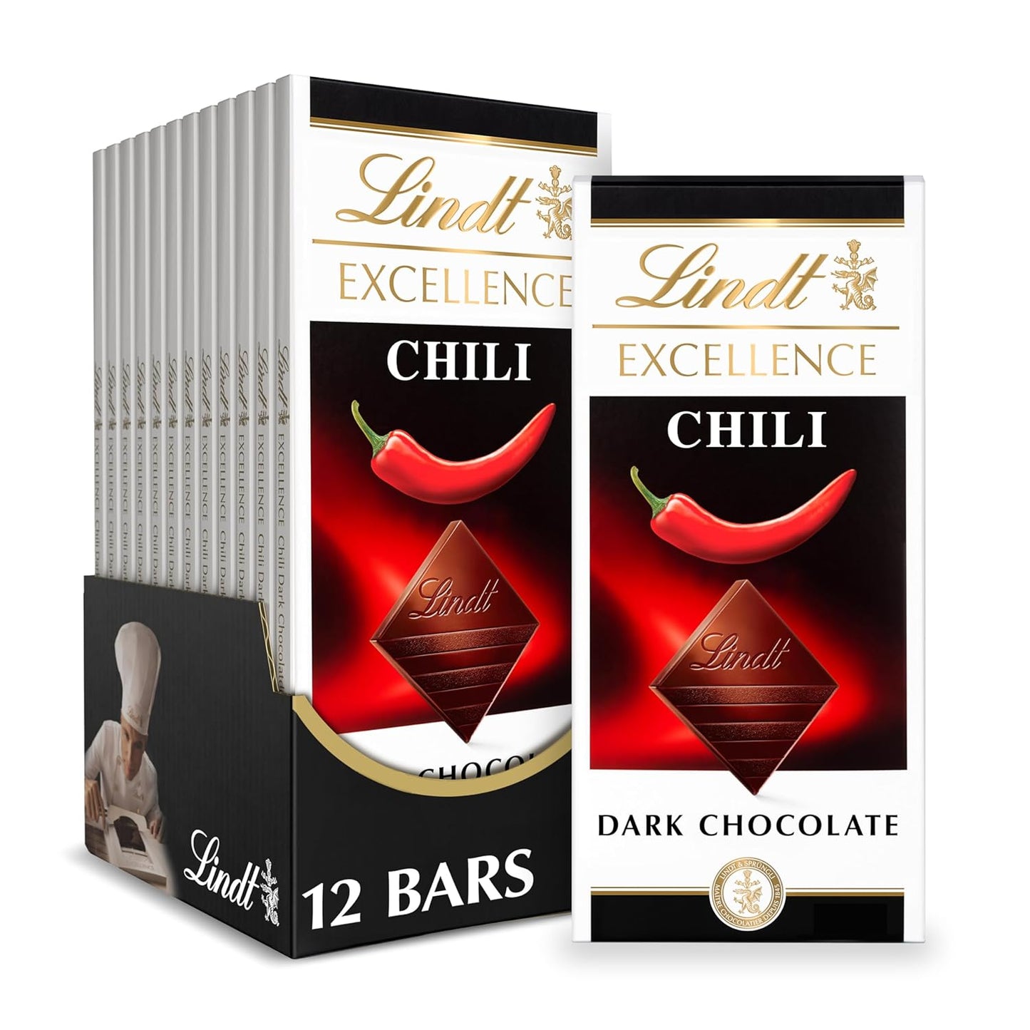 Lindt Dark Chocolate Bar, Dark Chocolate Candy. Multiple Flavors