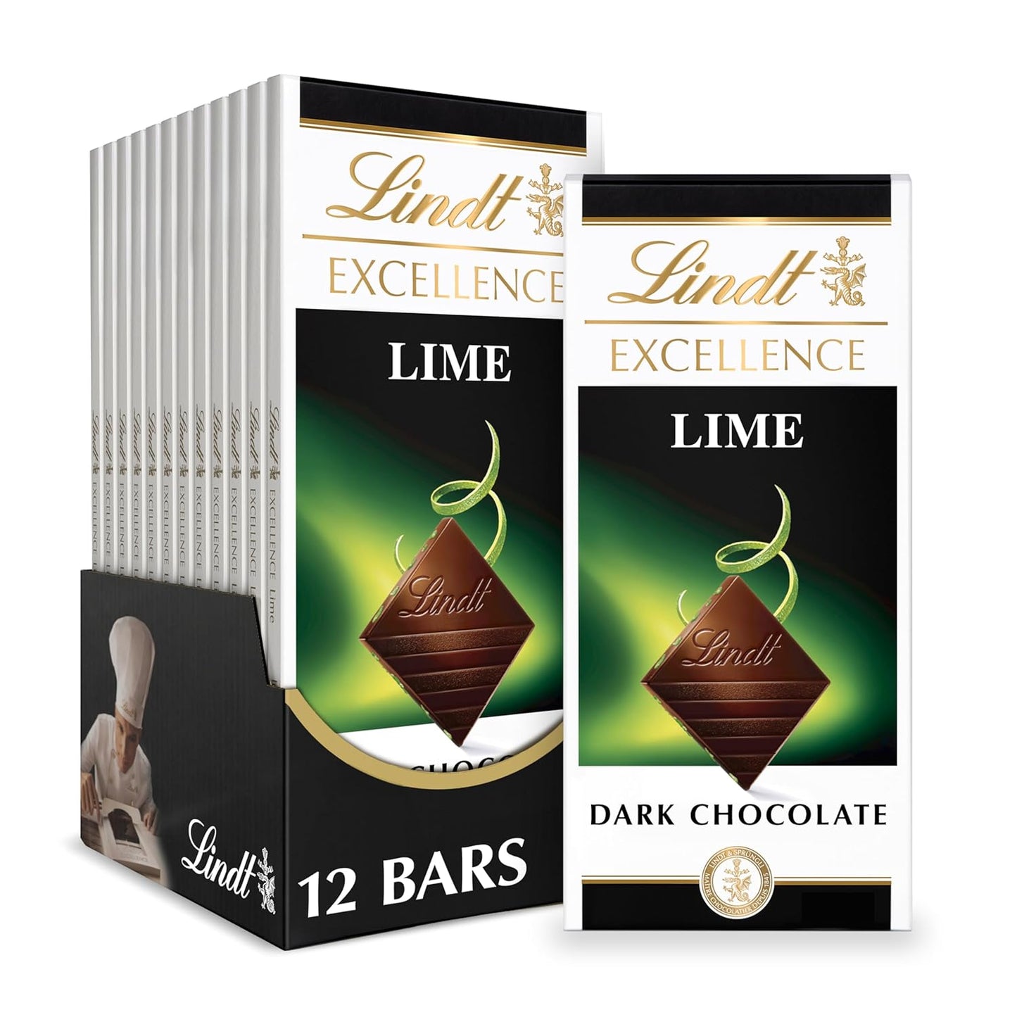 Lindt Dark Chocolate Bar, Dark Chocolate Candy. Multiple Flavors