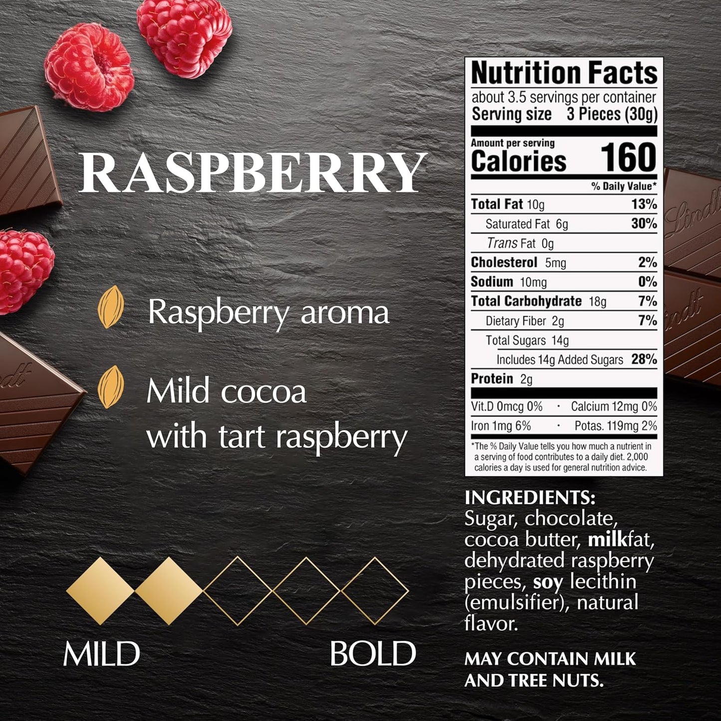 Lindt Dark Chocolate Bar, Dark Chocolate Candy. Multiple Flavors