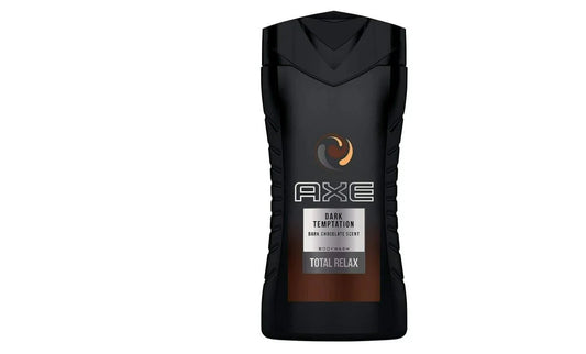 AXE Dark Temptation Body Wash Total Relax Dark Chocolate Scent, 250 mL. 6 Pack - ARILON