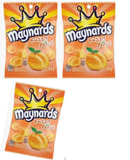 aynards Fuzzy Peach Flavoured Sour Gummies, Fuzzy Peach 154 g - Sal Sale inc