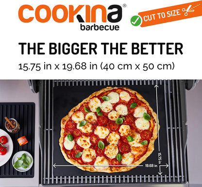 BBQ Reusable Mat - 100% Non - Stick, Easy to Clean Grilling Sheet for Smokers, as Well as Gas, Charcoal and Electric Barbecues, Single Pack, Black - Sal Sale inc