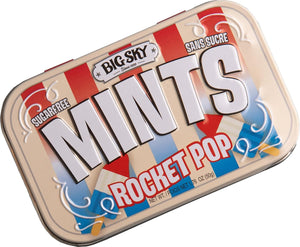Big Sky Sugar Free Mints Rocket Pop | No Artificial Colors or Flavors | Kosher, Vegan, Gluten Free | Aspartame & Xylitol Free | 50 Count Tin (Pack of 6) - Sal Sale inc