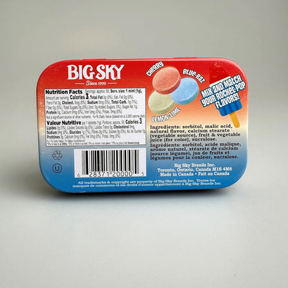 Big Sky Sugar Free Mints Rocket Pop | No Artificial Colors or Flavors | Kosher, Vegan, Gluten Free | Aspartame & Xylitol Free | 50 Count Tin (Pack of 6) - Sal Sale inc