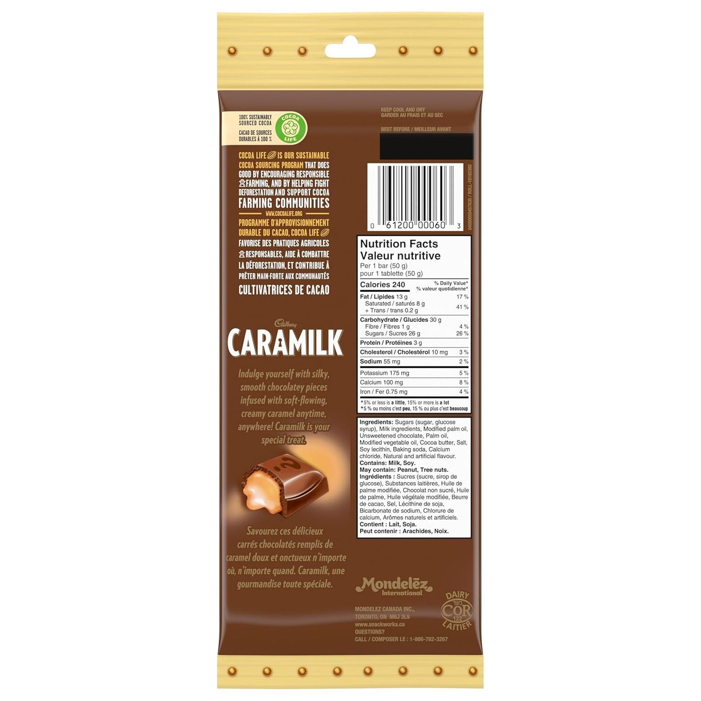 Cadbury Caramilk Candy, 4 Count 200g/7.05oz - Hershy1