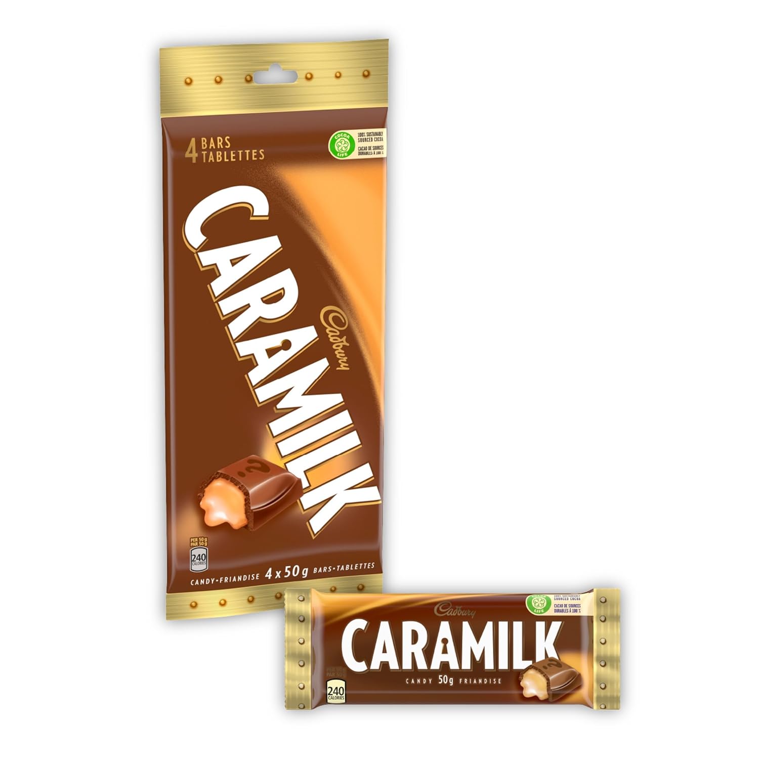 Cadbury Caramilk Candy, 4 Count 200g/7.05oz - Hershy1