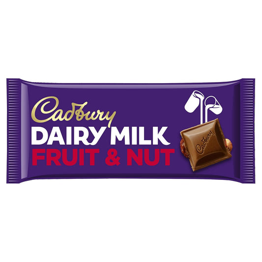 Cadbury Dairy Milk Fruit & Nut Bar, 180g - Hershy1