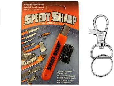 Carbide Knife Sharpener, Key Chain & Hook Ring included, Orange - Sal Sale inc