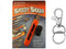 Carbide Knife Sharpener, Key Chain & Hook Ring included, Orange