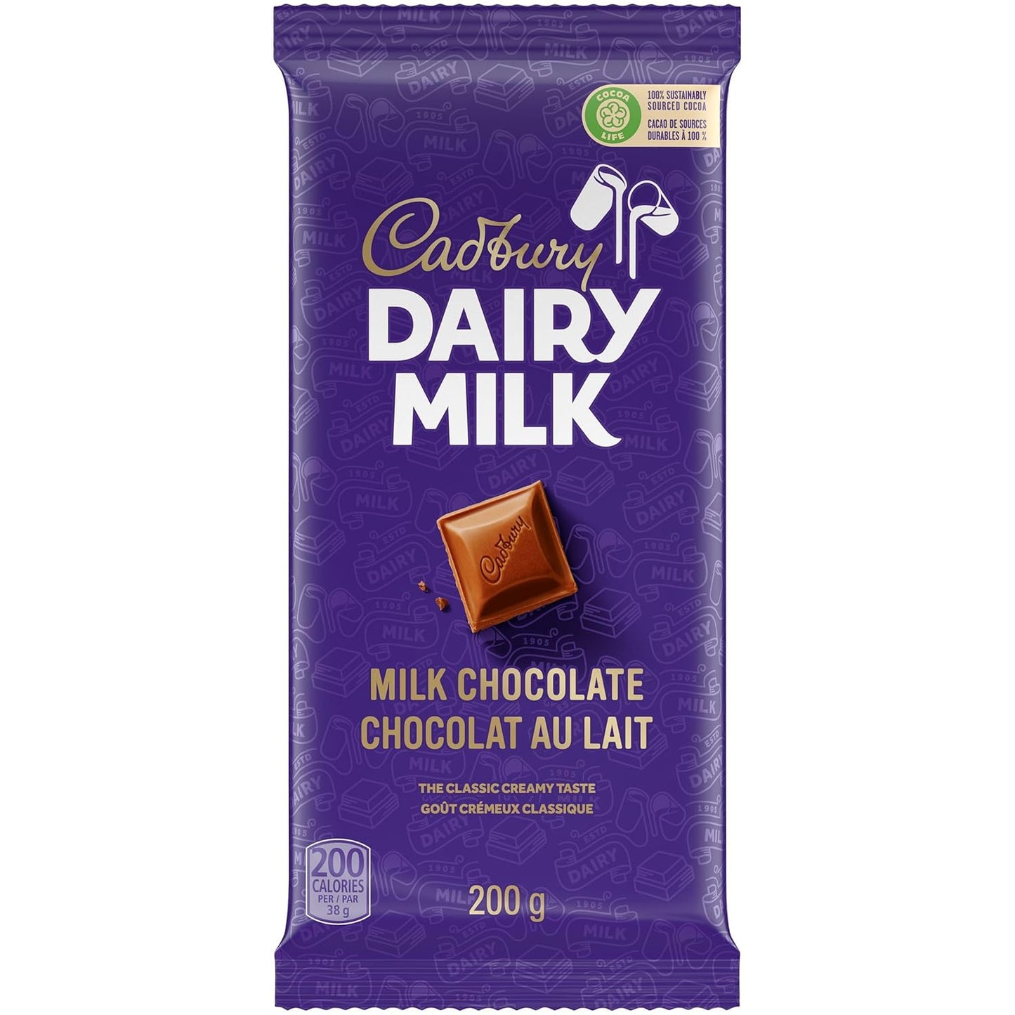 Dairy Milk Chocolate Bar 200g/7oz. (Imported from Canada) - Hershy1