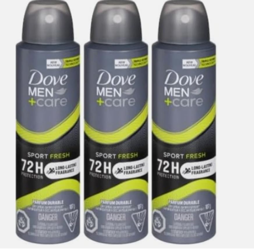 DOVE Men + care anti perspirant long lasting fragrance deodorant sport fresh triple defense technology 72 hour protection - Sal Sale inc