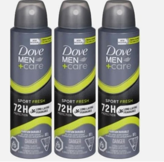 DOVE Men + care anti perspirant long lasting fragrance deodorant sport fresh triple defense technology 72 hour protection - Sal Sale inc