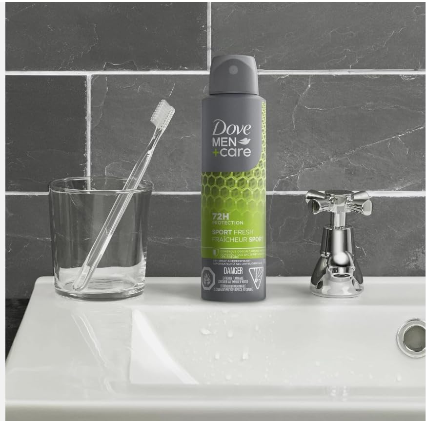 DOVE Men + care anti perspirant long lasting fragrance deodorant sport fresh triple defense technology 72 hour protection - Sal Sale inc