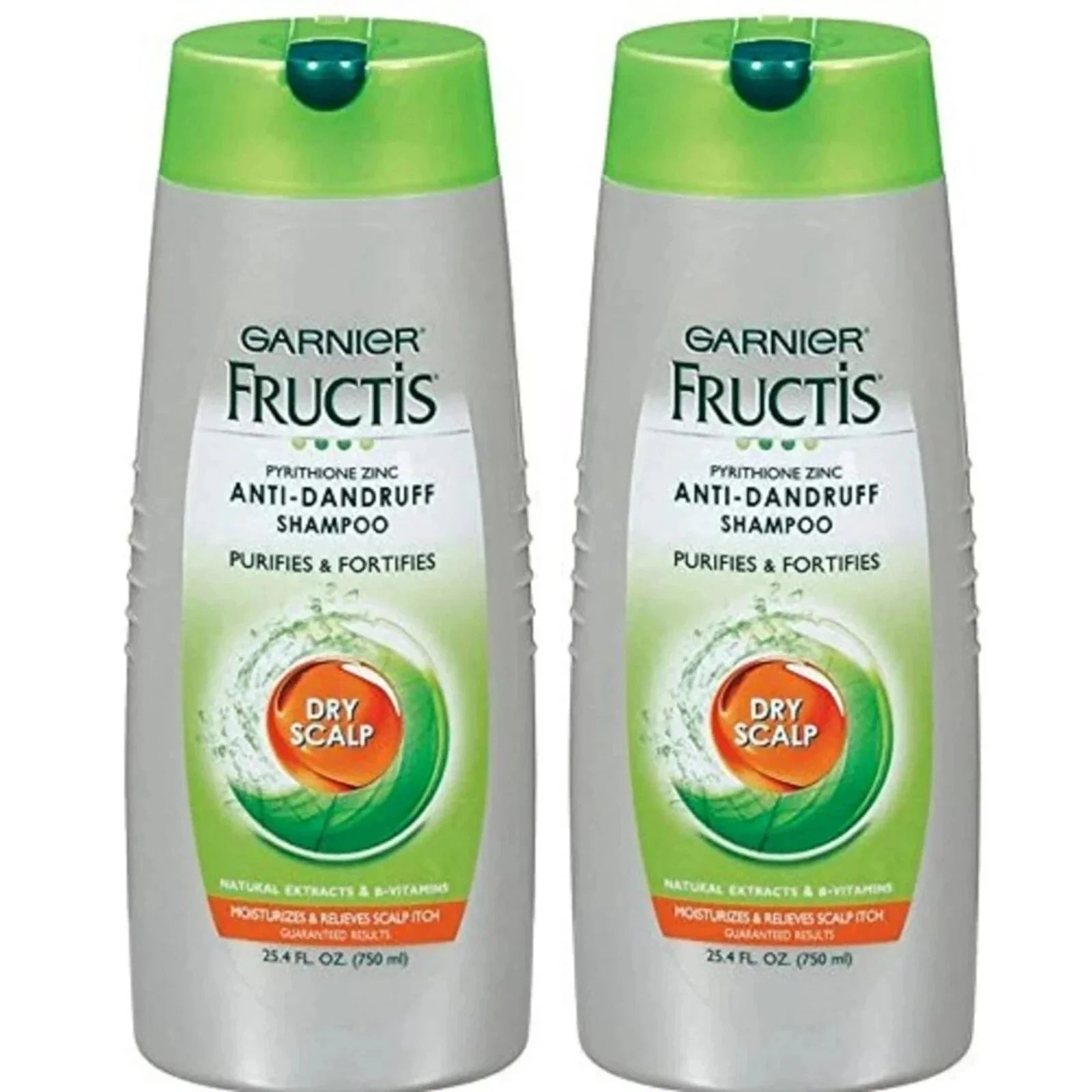 Garnier Fructis Dry Scalp Shampoo Anti - dandruff 25.40 - Fluid Ounce. 2 Pack - ARILON