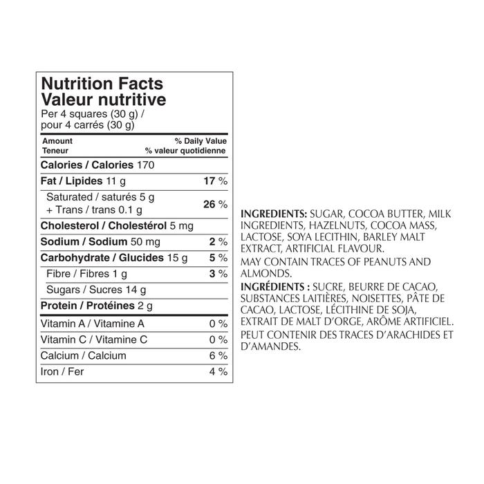 Lindt SWISS CLASSIC Gold Hazelnut Milk Chocolate Bar, 300g - ARILON