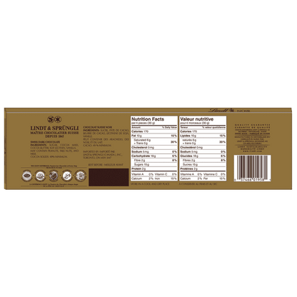 Lindt SWISS CLASSIC Gold Surfin Dark Chocolate Bar, 300g - ARILON