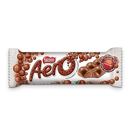 Lot of 10 Nestle Aero Milk Chocolate Bubbles Bars Natural Flavours 42 Grams Each From Canada - Sal Sale inc