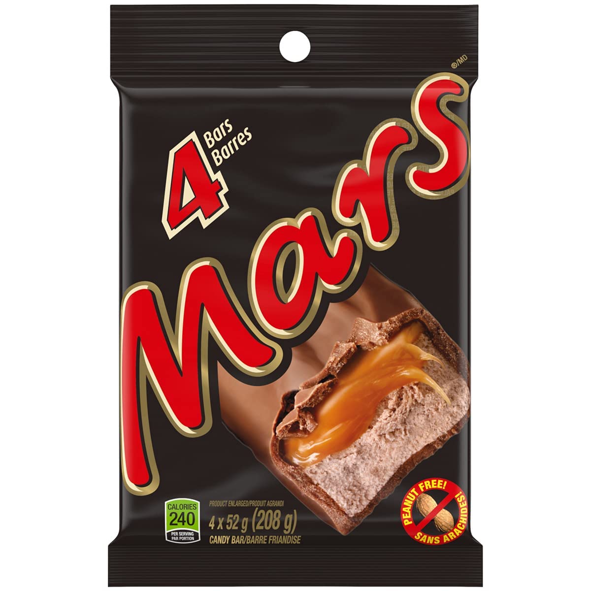Mars Chocolate Full Size Bars 4 Pack Imported from Canada - Hershy1