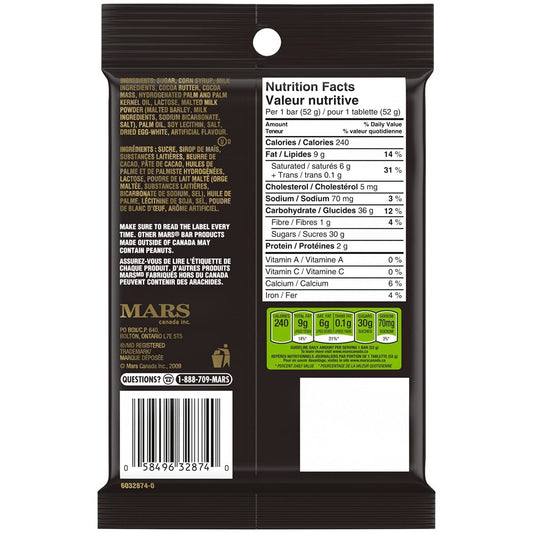 Mars Chocolate Full Size Bars 4 Pack Imported from Canada - Hershy1