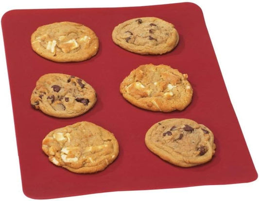 Master Chef Silicone Baking Sheet 38.8 x 27.2 cm Cranberry Red - Sal Sale inc