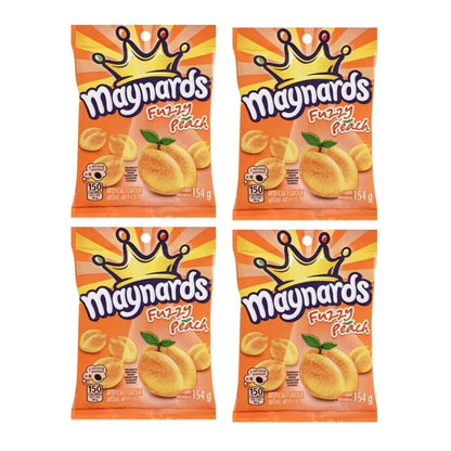 Maynards Fuzzy Peach Candy, Gummy Candy, Bulk Candy, Family Size, 4 Pack - ARILON
