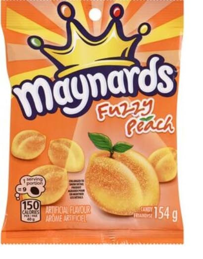 Maynards Fuzzy Peach Flavoured Sour Gummies, Fuzzy Peach 154 g - Sal Sale inc