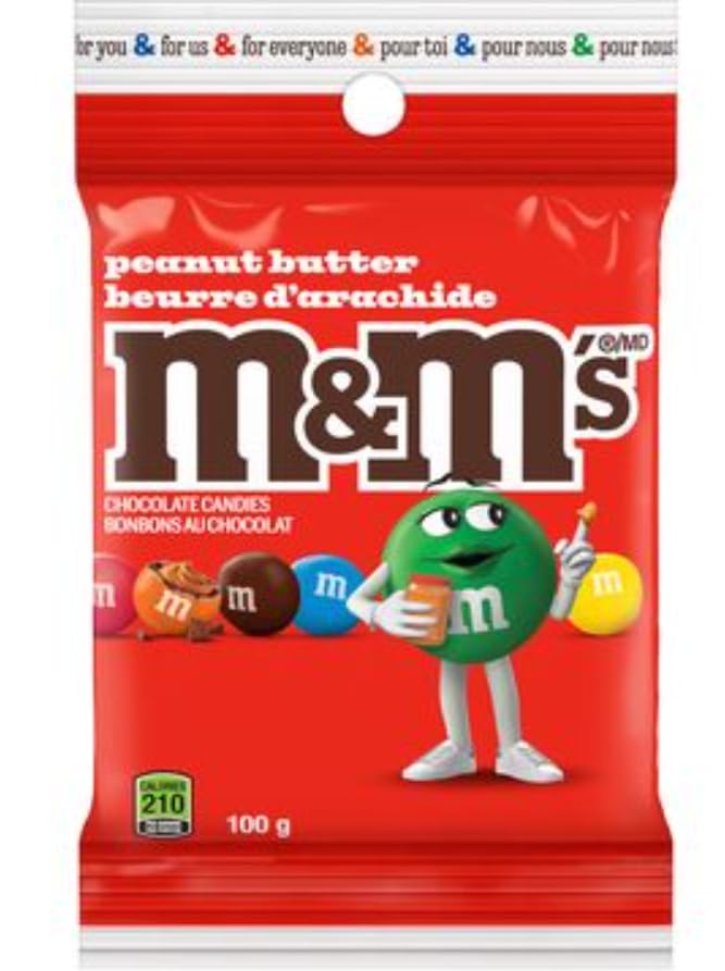 m&m's Peanut Butter chocolate candies 3.5 oz (pack of 6) - Sal Sale inc