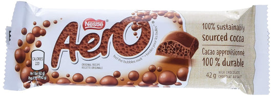 Nestle Aero Chocolate Bars | 24 x 42gram bars | Imported from Canada (Milk Chocolate) - Sal Sale inc