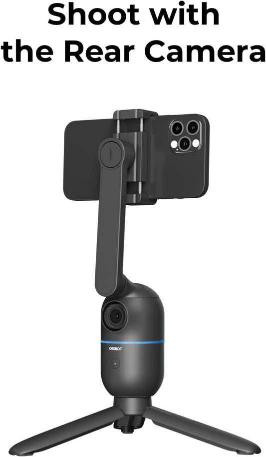 OBSBOT Me AI - Powered Phone Mount, Auto - Tracking Phone Mount with Wide - Angle Sensing Camera, Content Creation Kit for Vlogging, Streaming and Video Calls - Sal Sale inc