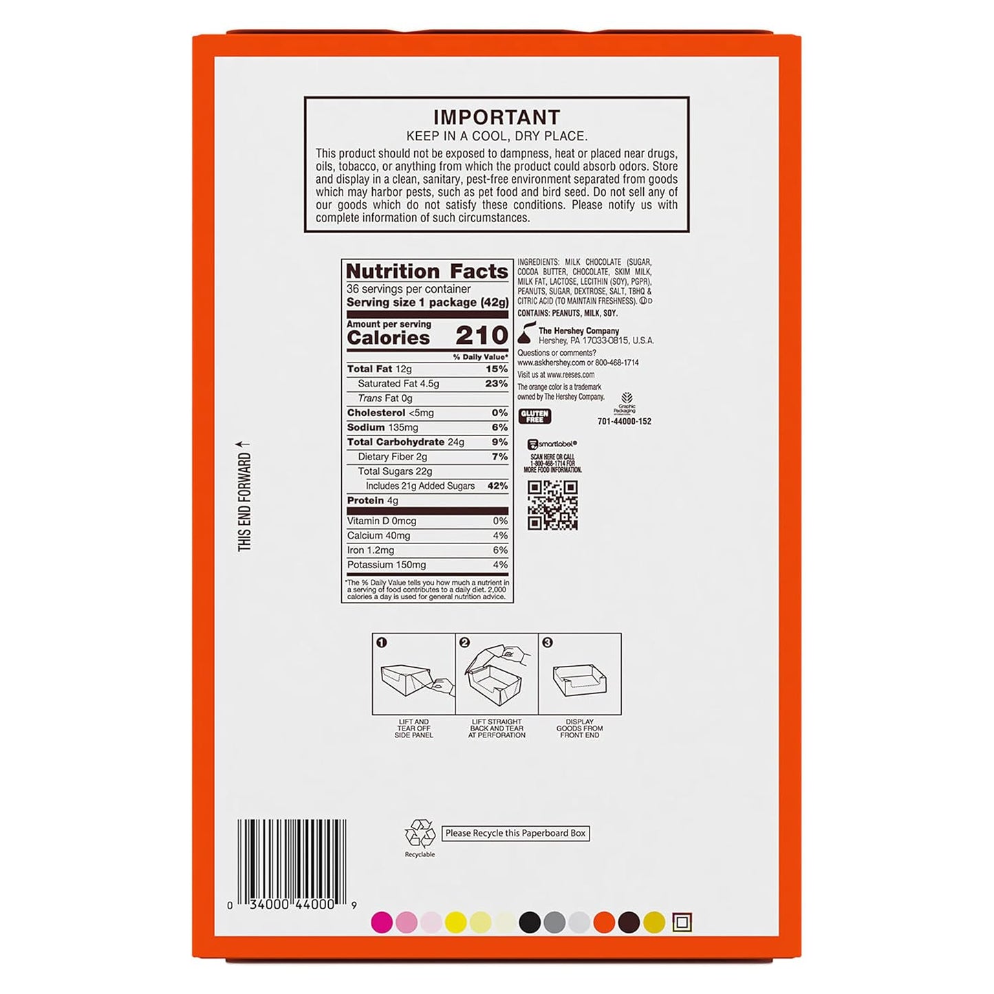 REESE'S Milk Chocolate Peanut Butter Cups, 4 Pack - ARILON