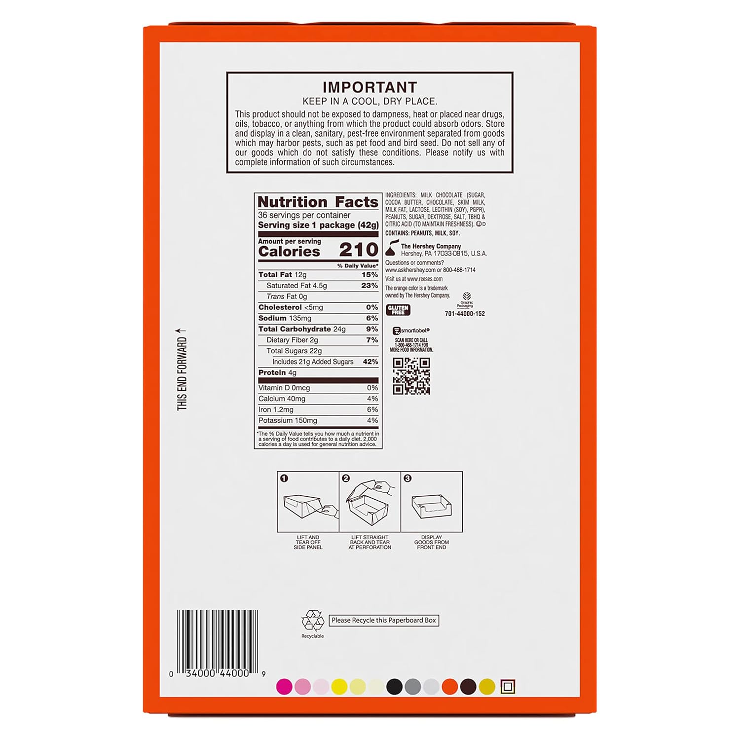 REESE'S Milk Chocolate Peanut Butter Cups, 4 Pack - ARILON