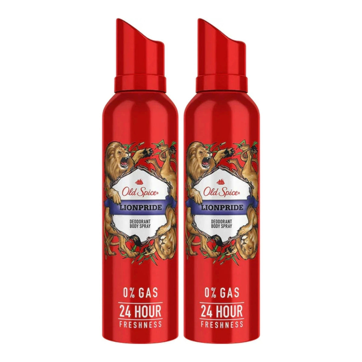 Old Spice Lionpride Deodorant Body Spray, 2-Pack, 4.73 fl oz Each