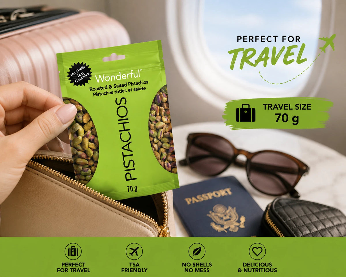 Wonderful Pistachios No Shell Roasted & Salted Pistachios, 6 Pack, 14.8 oz Total