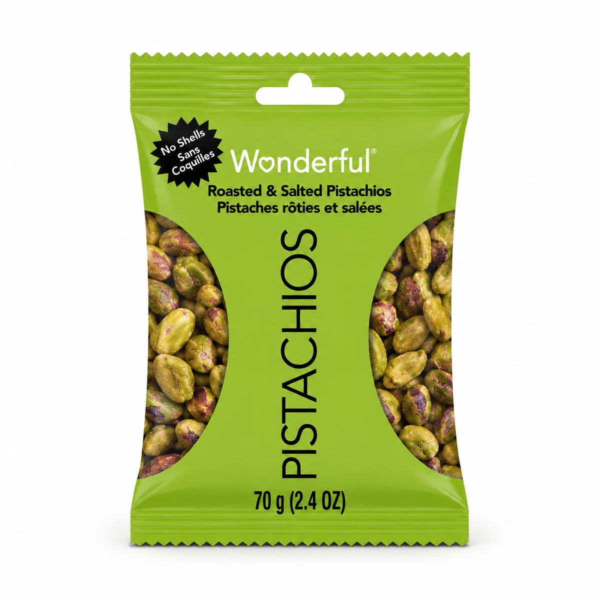 Wonderful Pistachios No Shell Roasted & Salted Pistachios, 6 Pack, 14.8 oz Total