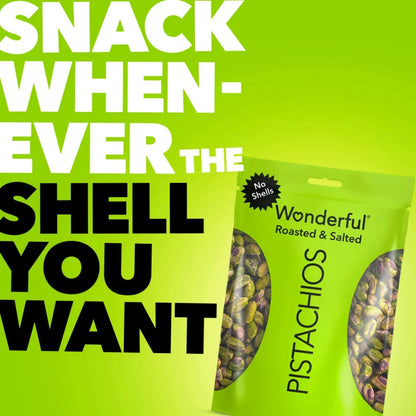 Wonderful Pistachios No Shell Roasted & Salted Pistachios, 6 Pack, 14.8 oz Total