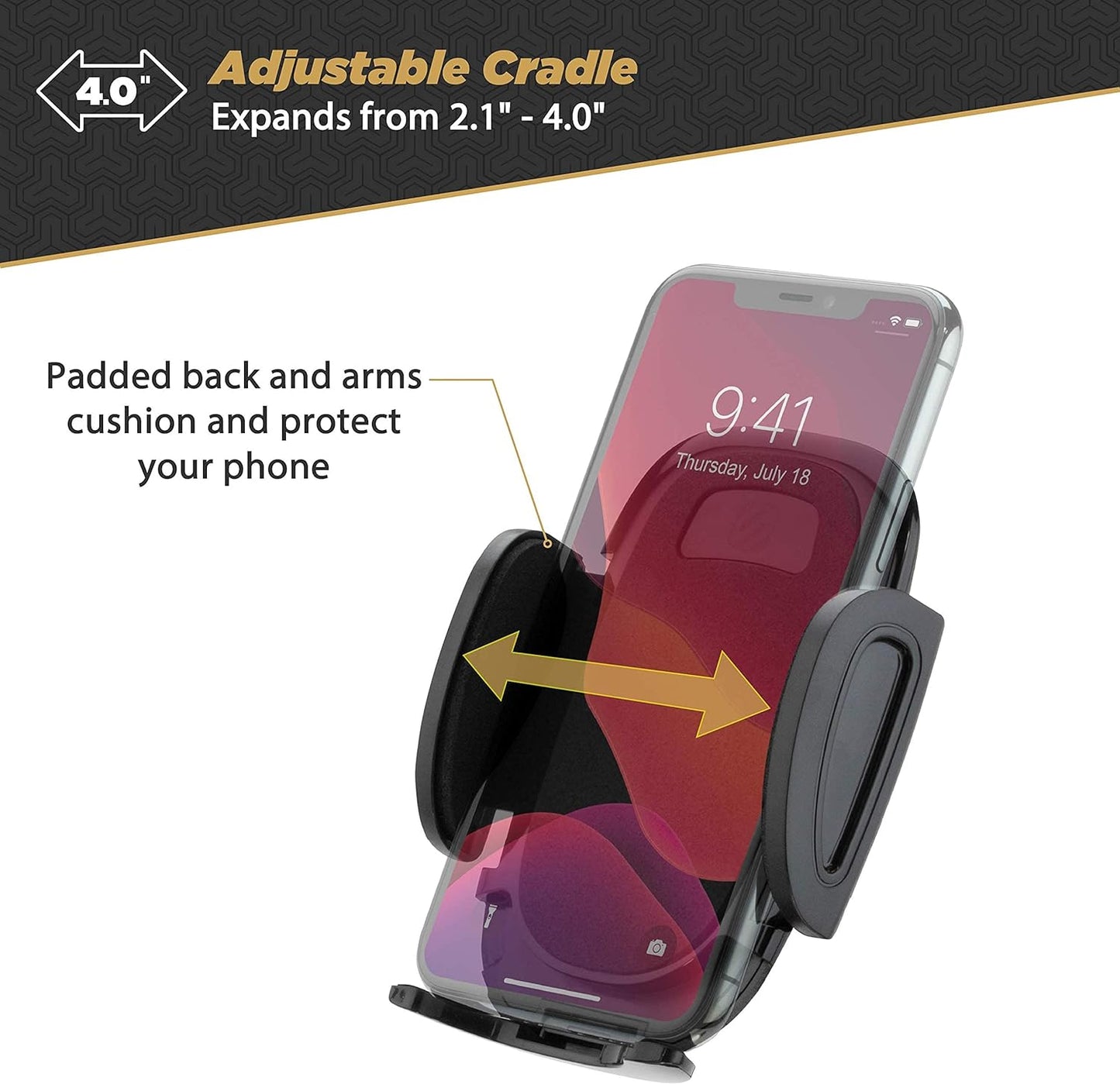 Scosche SUHCUPM - XCES0 Select Cup Holder Phone Mount Cradle for Car or Truck - Universal Hands - Free Gooseneck Mount for Car Cup Holder - Vehicle Cell Phone Cradle for iPhone or Android Smartphones - Sal Sale inc