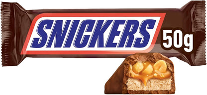 Snickers Bar with Caramel and Roasted Peanuts Chocolate Covered, 24 bars x50g (1200g) - Sal Sale inc