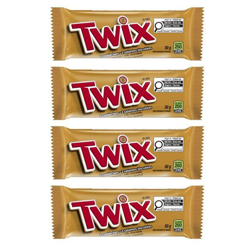 Twix Cookie Chocolate Bars, 4 Pack - ARILON