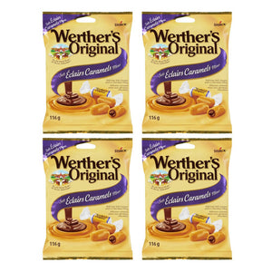 Werther's Original Soft Eclairs Caramel Candies, 116g/4.1oz, 4 Pack - Sal Sale inc