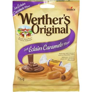 Werther's Original Soft Eclairs Caramel Candies, 116g/4.1oz, (Imported from Canada) - Hershy1