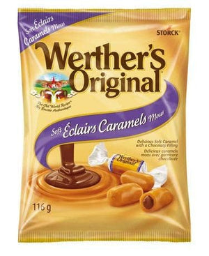 Werther's Original Soft Eclairs Caramel Candies, 116g/4.1oz, (Imported from Canada) - Hershy1